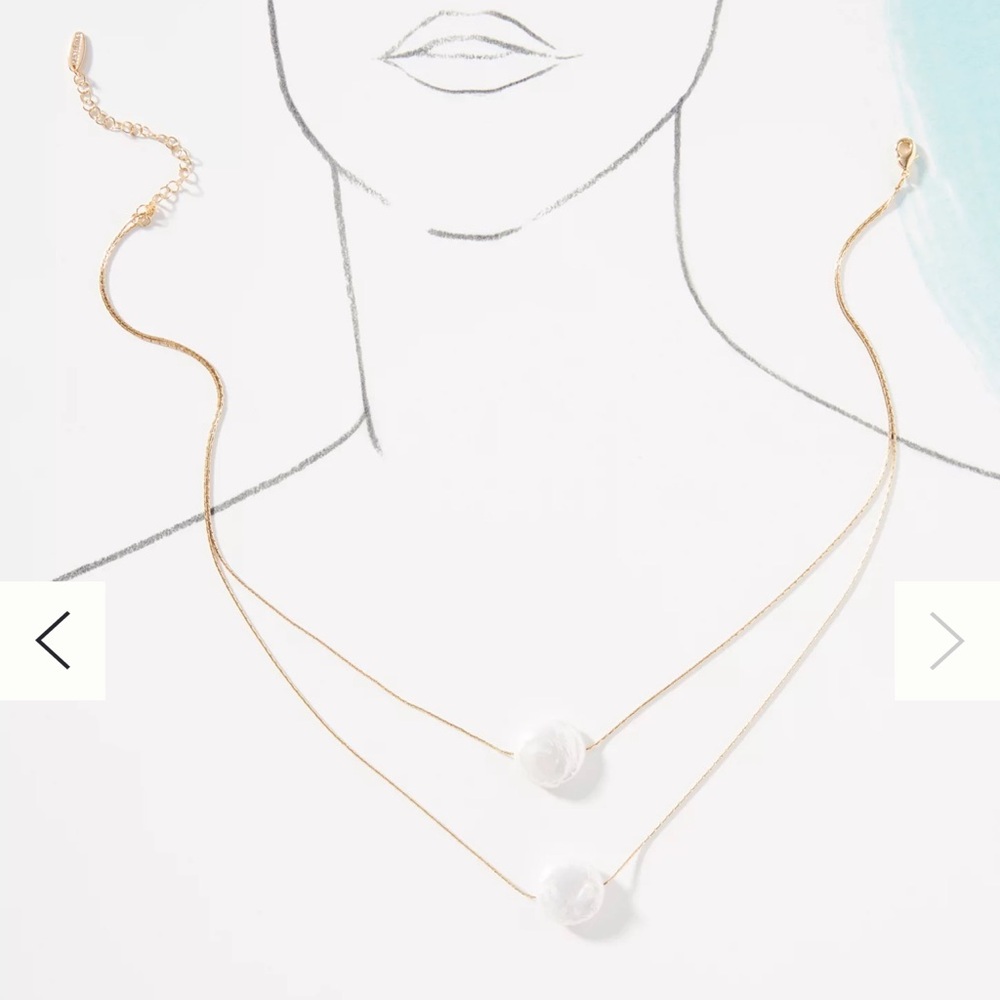 Double layer pearl necklace Anthropologie